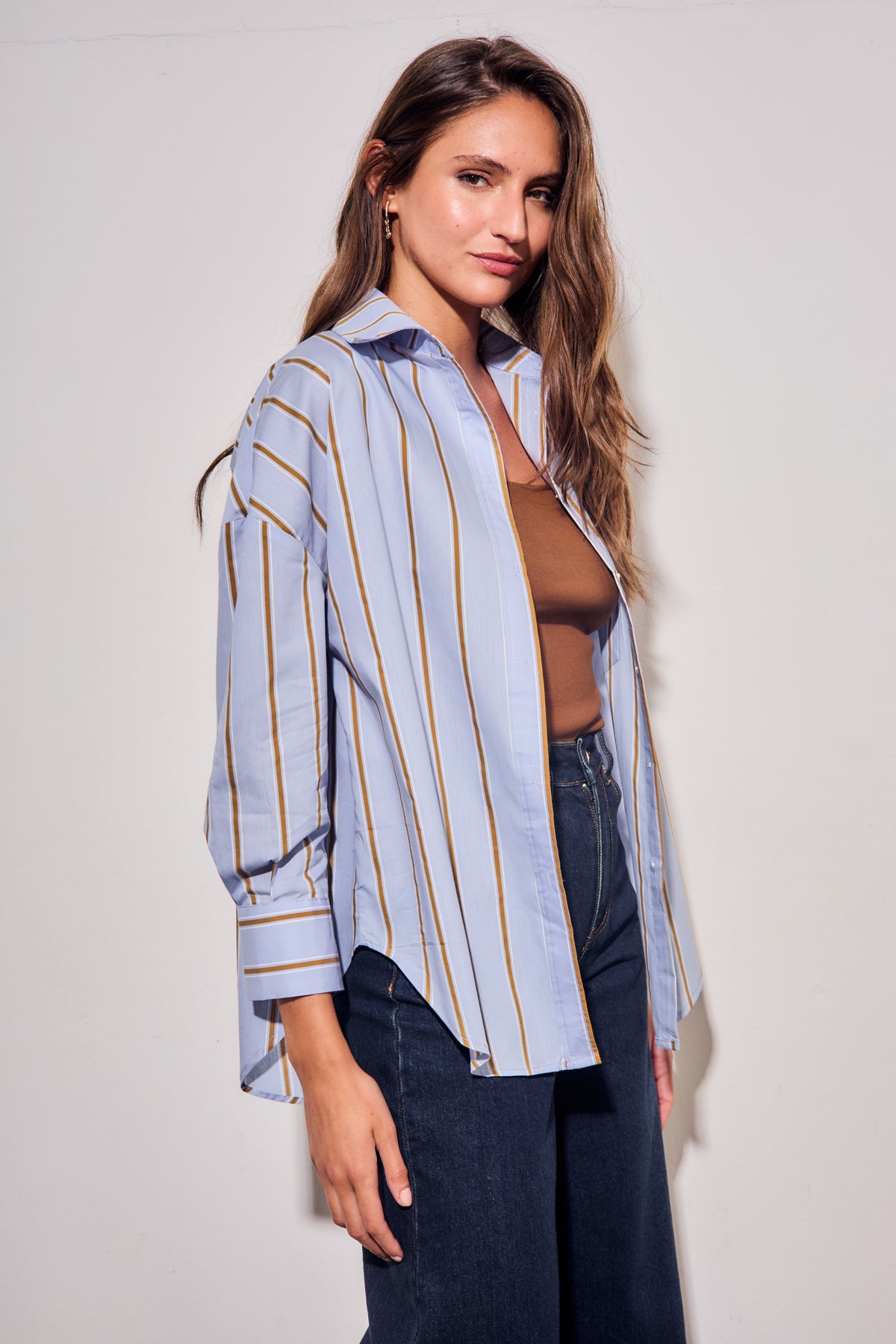 Camisa Listrada - Azul