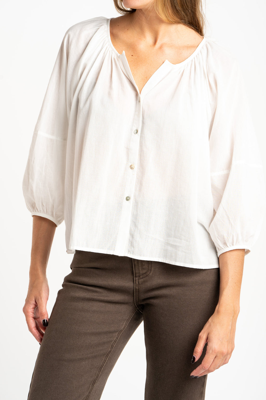 Blusa Algodão - Cru
