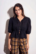 Blusa Broderie - Preto