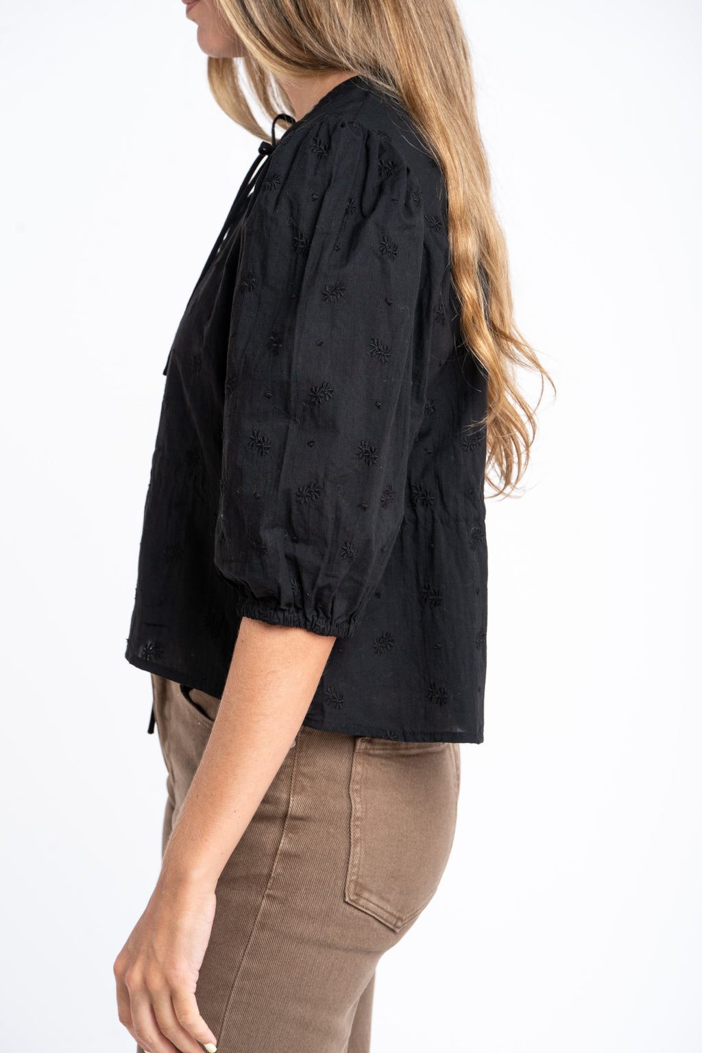 Blusa Broderie - Preto