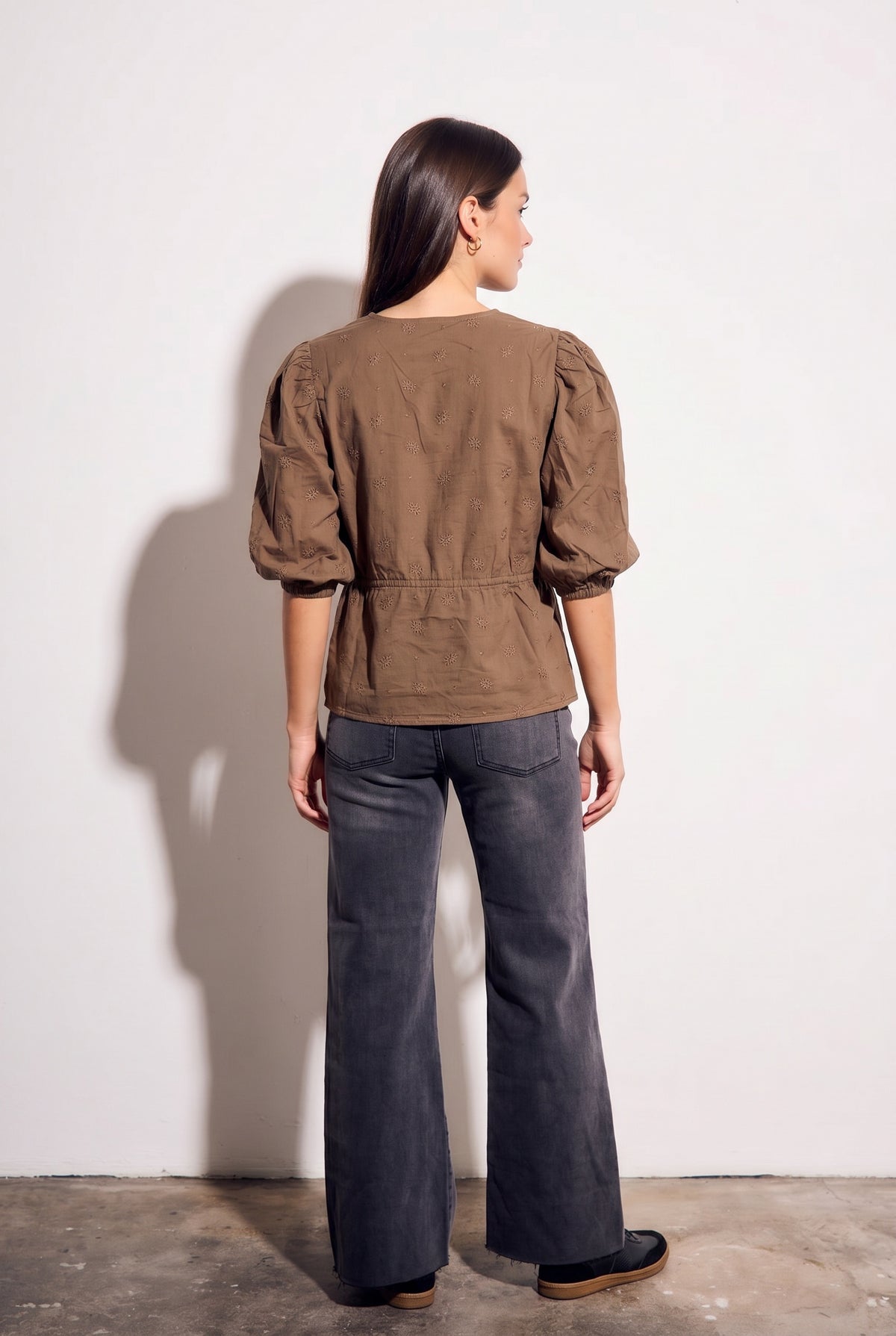 Blusa Broderie - Oliva