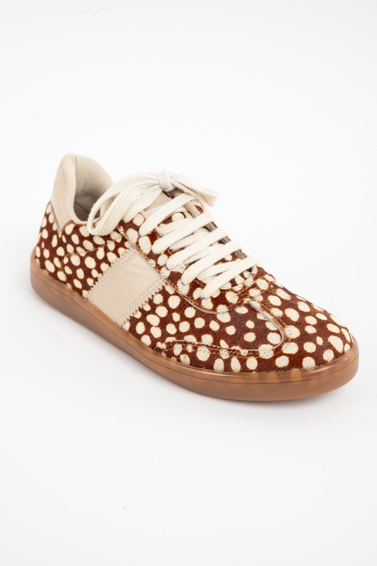 Tênis Pelo Animal Print Deer - Ocre