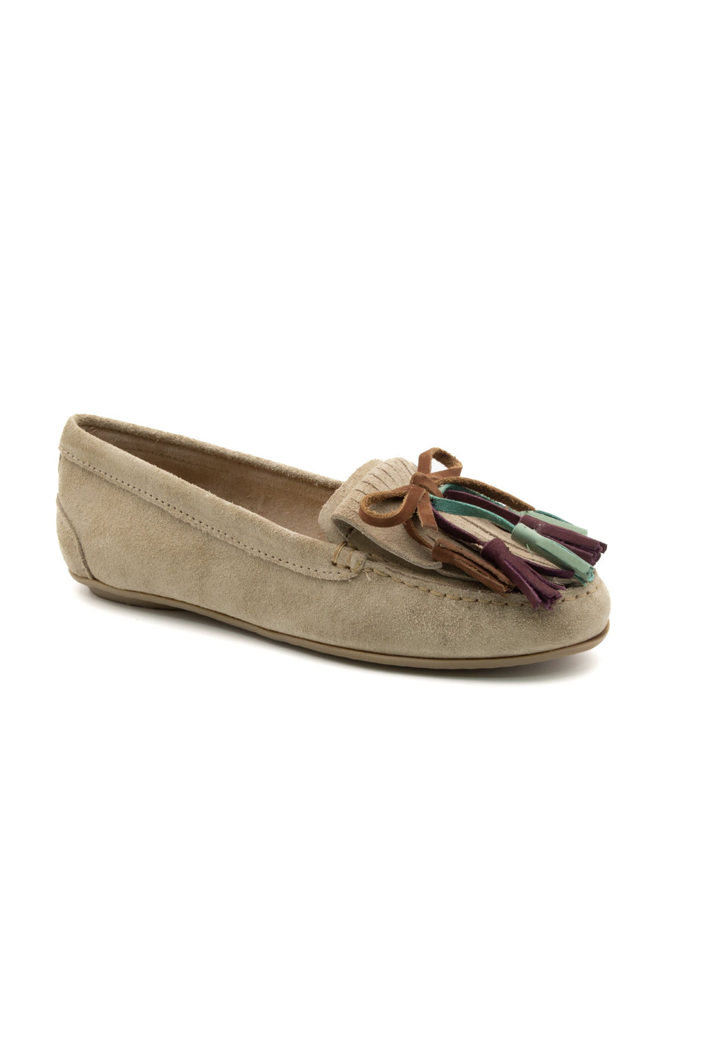 Mocassim Camurça Vison - Lemon