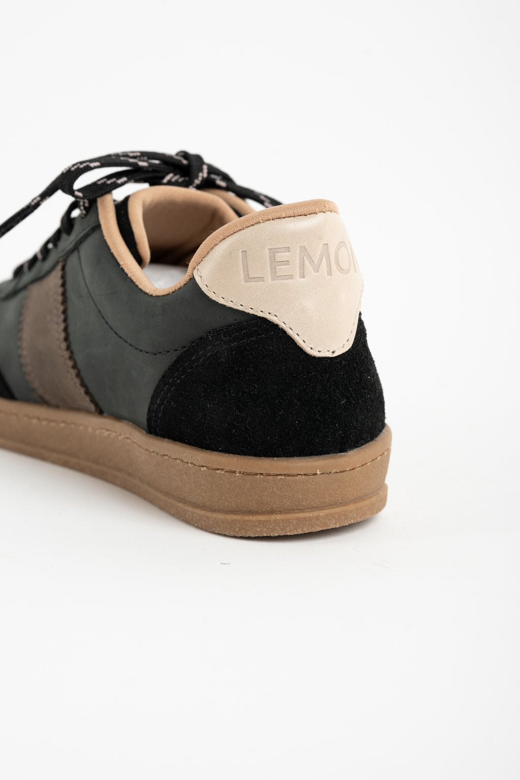 Tênis Couro Combinada - Preto