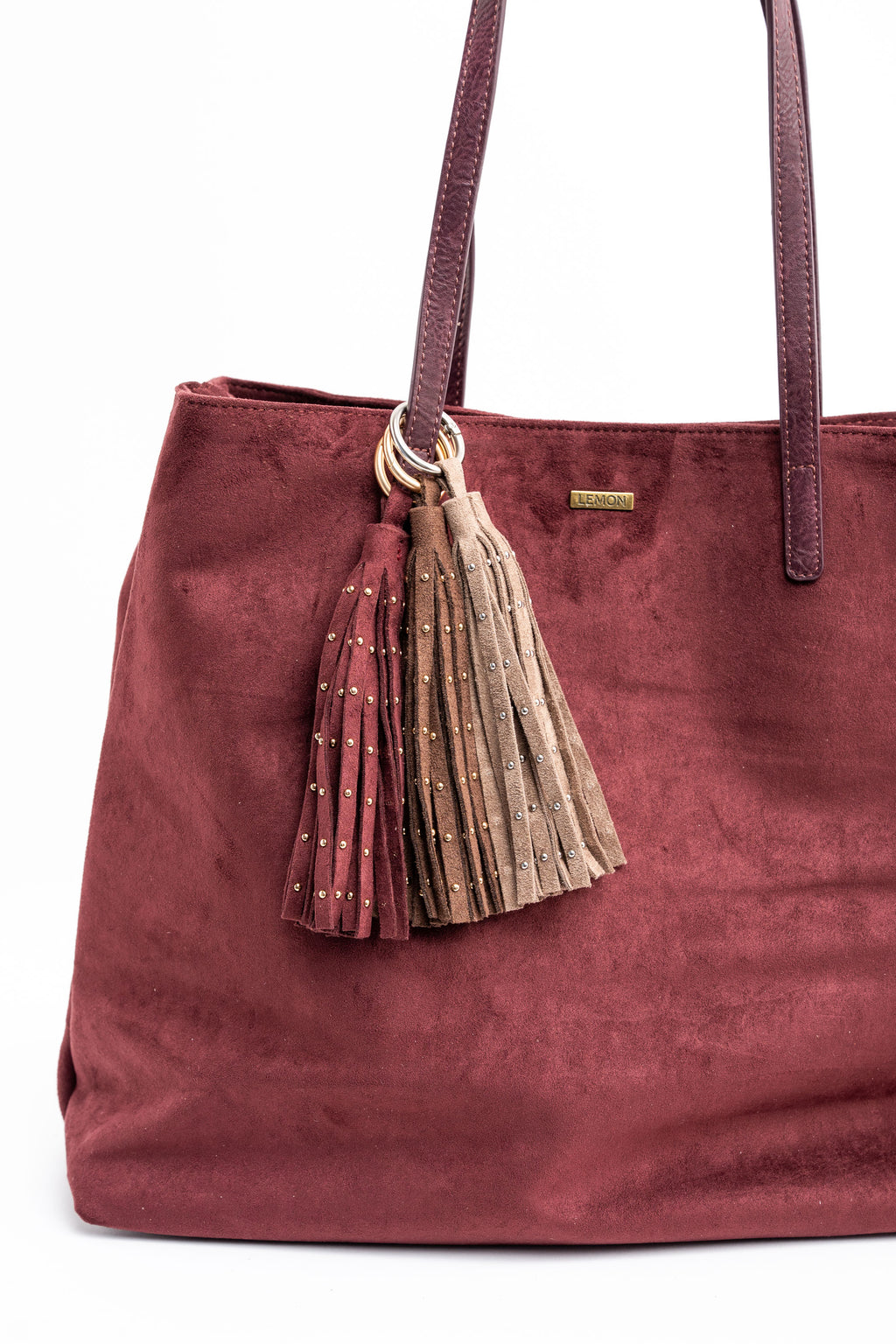 Charm Franjas e Tachas Camurça Vegana - Vison