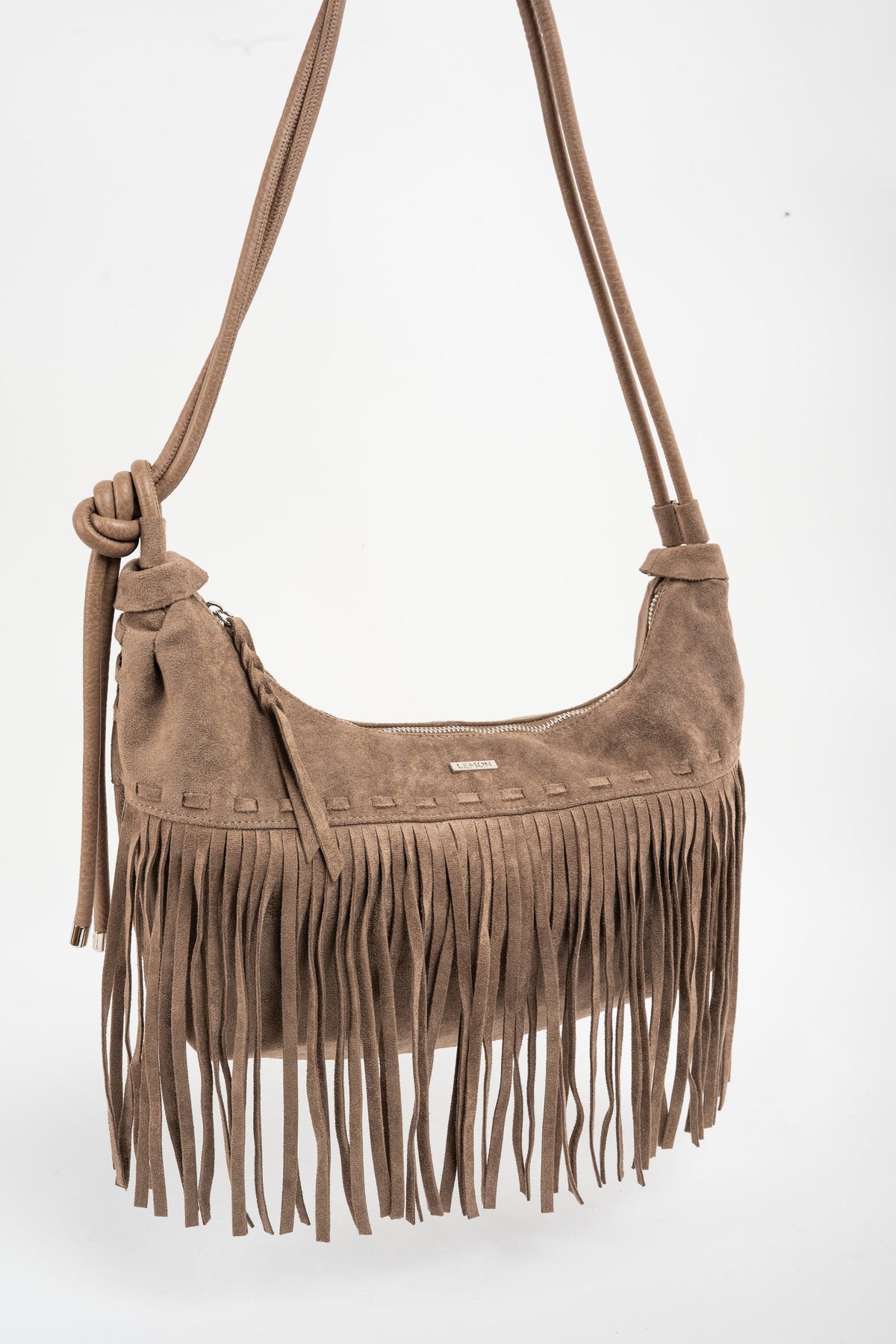 Bolsa Camurça Vegana Franjas