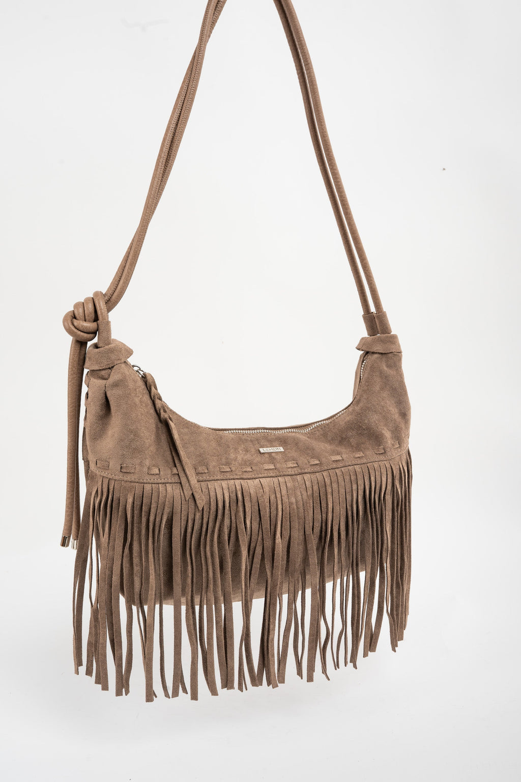 Bolsa Camurça Vegana Franjas