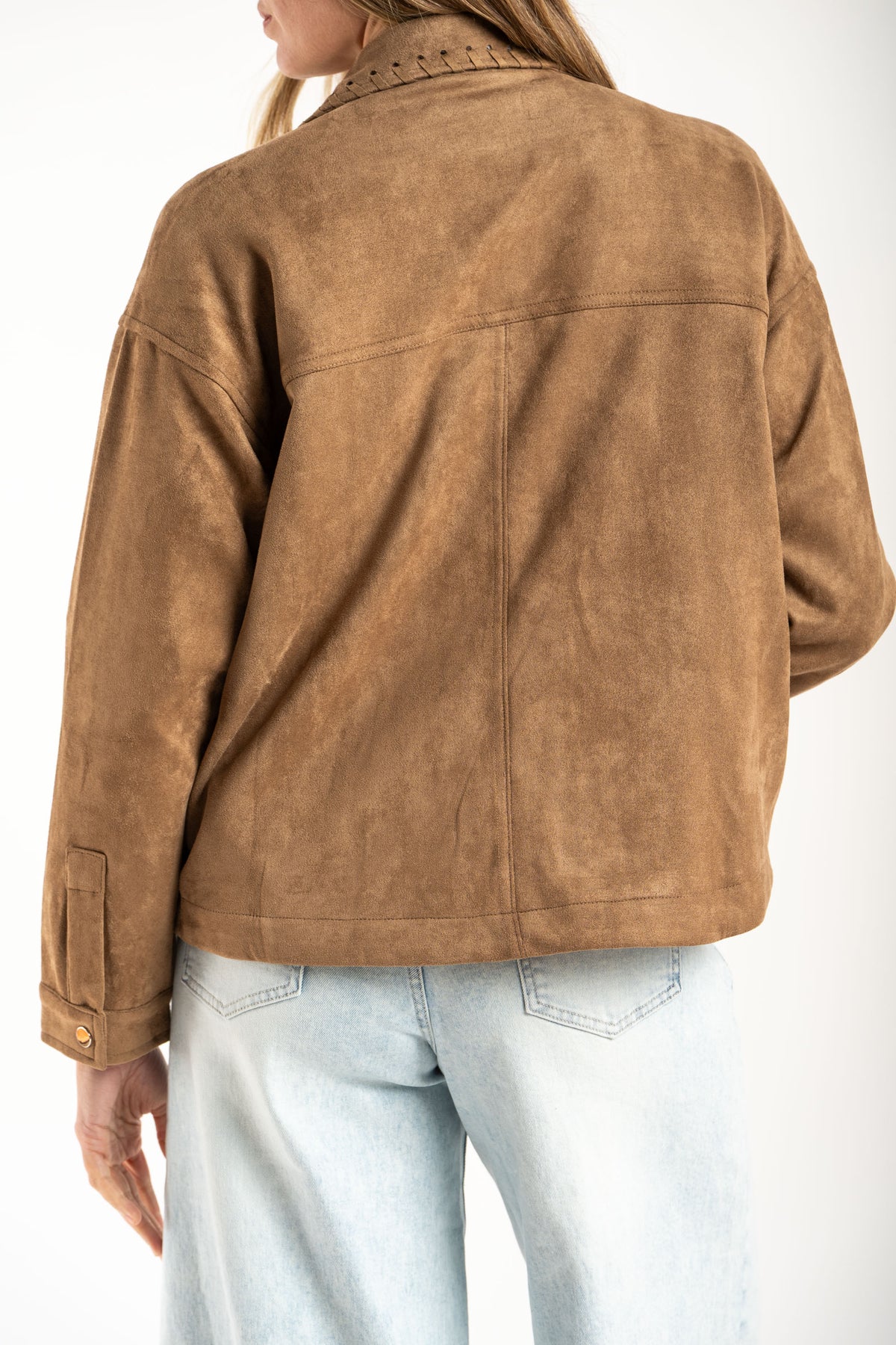 Sobrecamisa de Camurça - Camelo