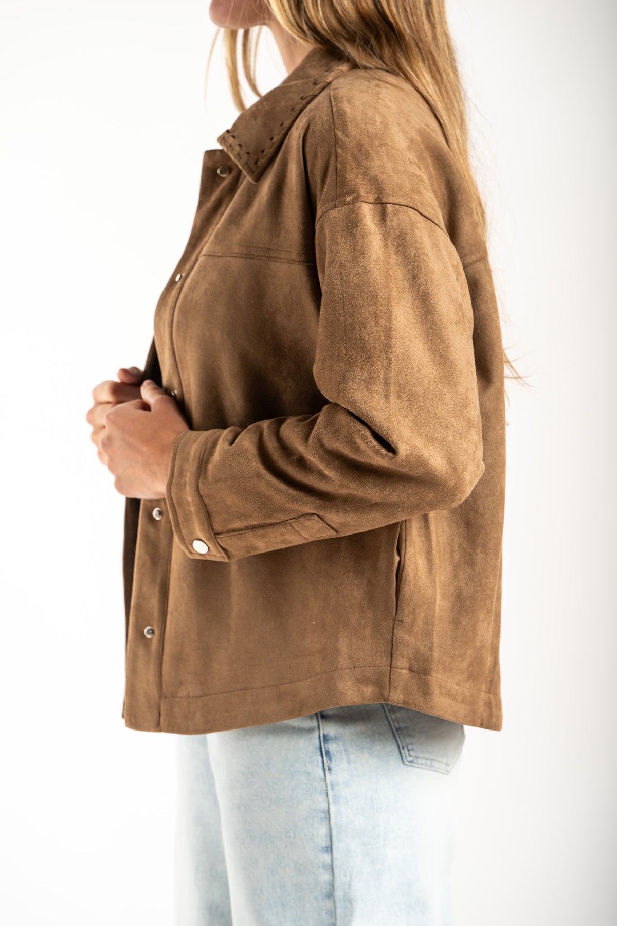 Sobrecamisa de Camurça - Camelo