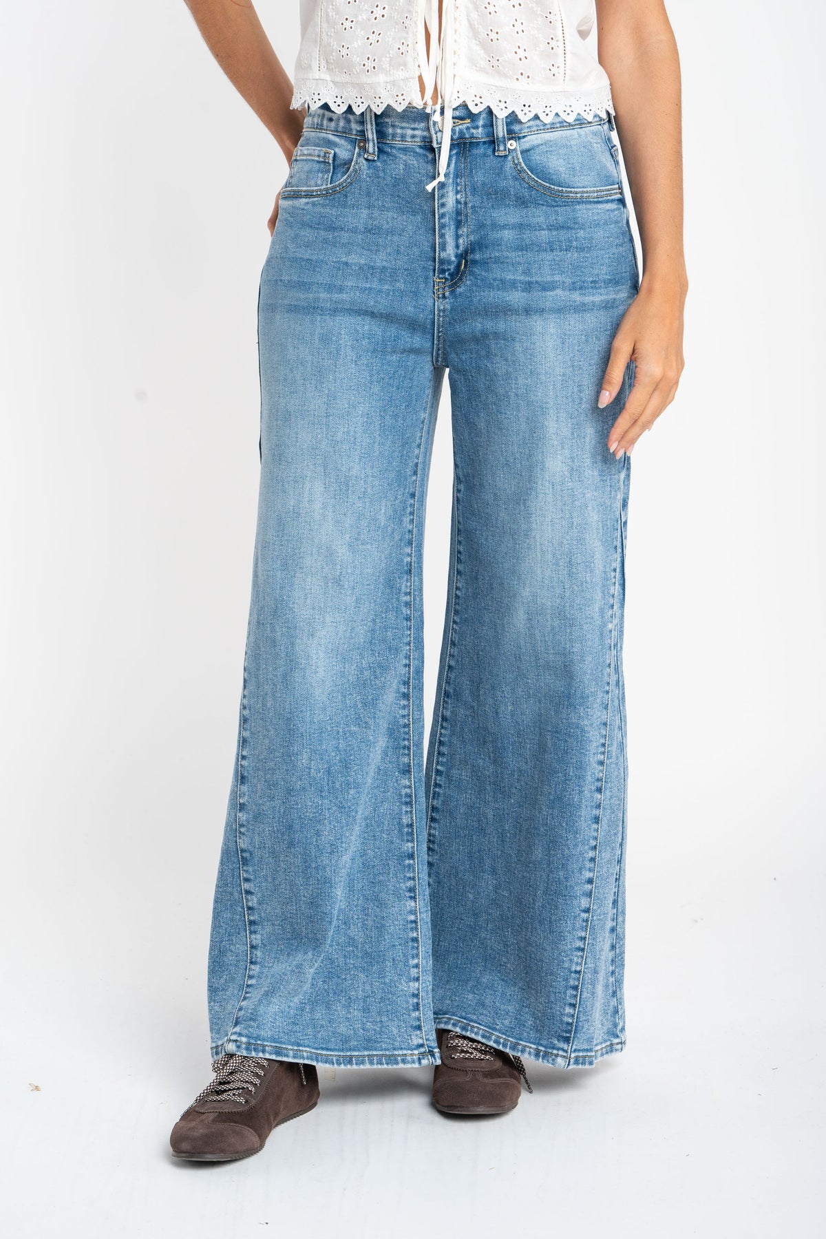 Jeans Extra Wide Leg - Denim