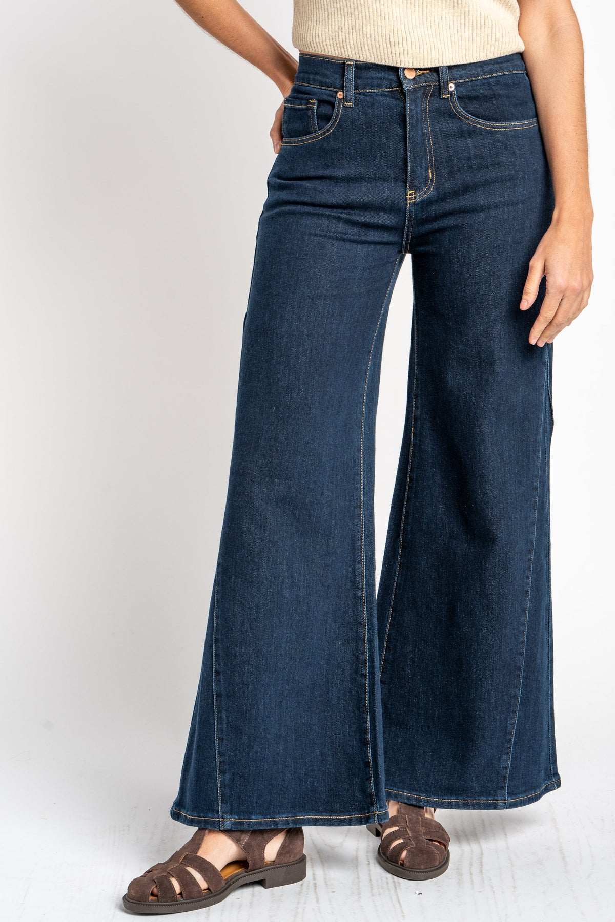 Jeans Wide Leg - Denim