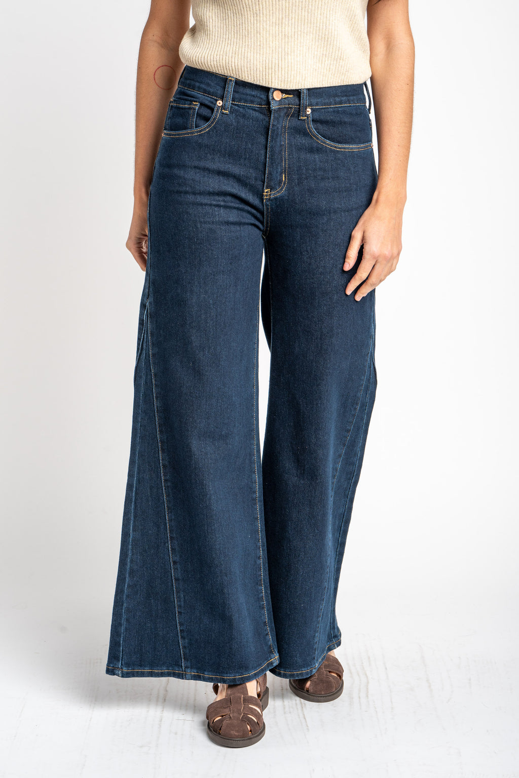 Jeans Wide Leg - Denim
