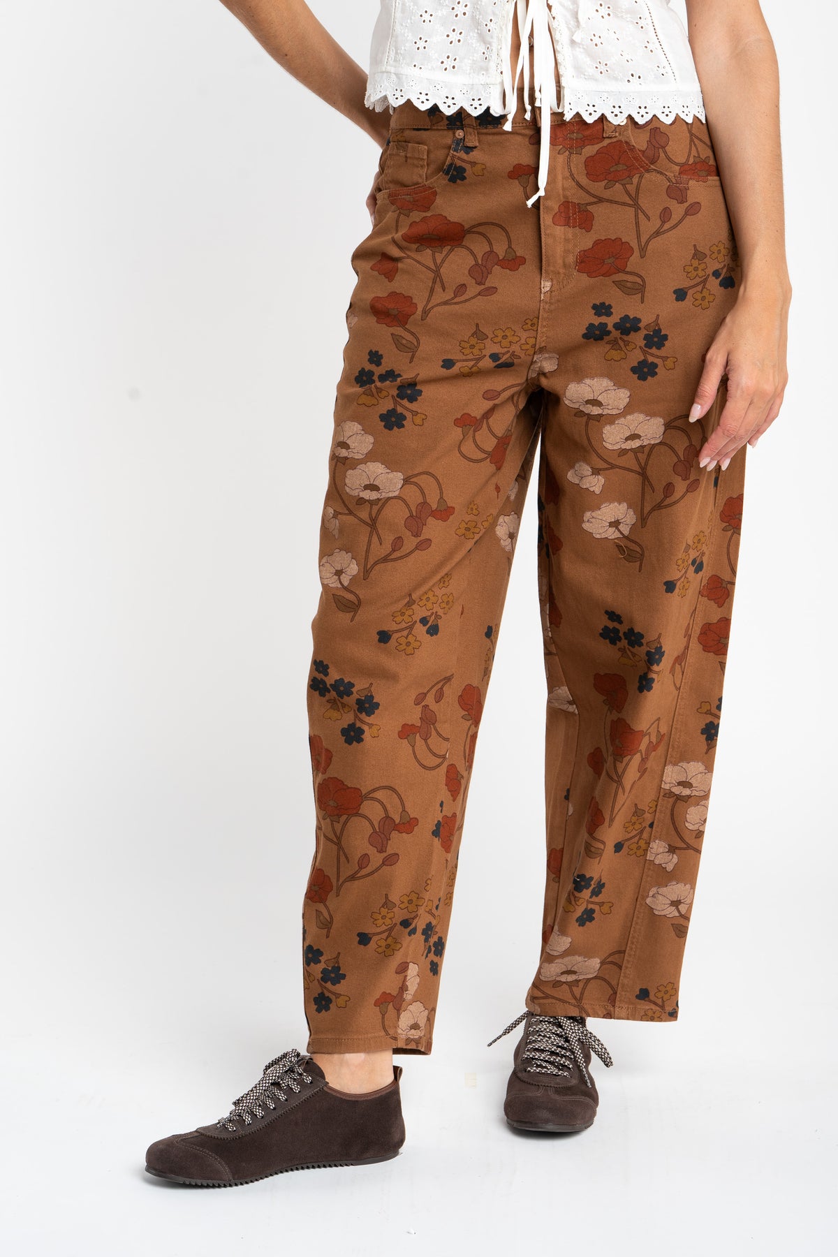 Jeans Baggy Barrel Estampado - Estampado