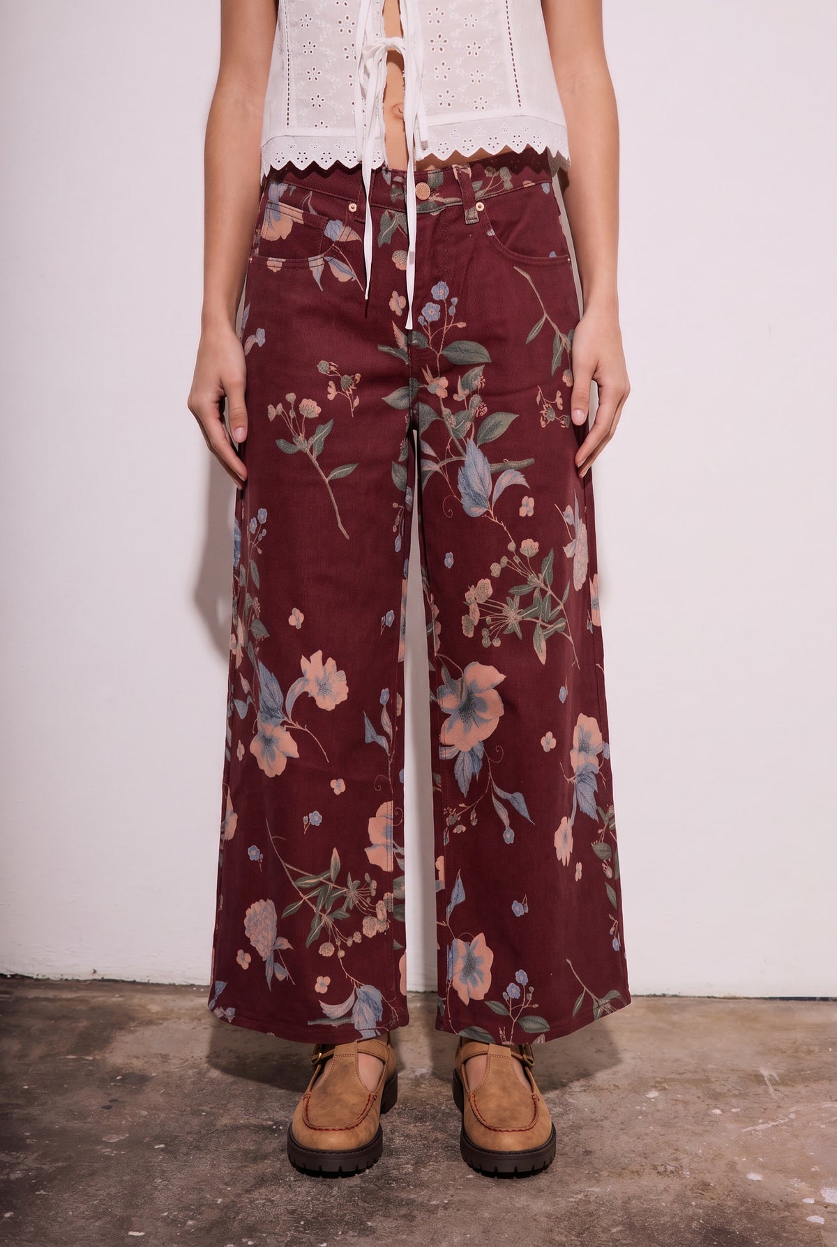 Jeans Perna Longa Estampa - Estampado