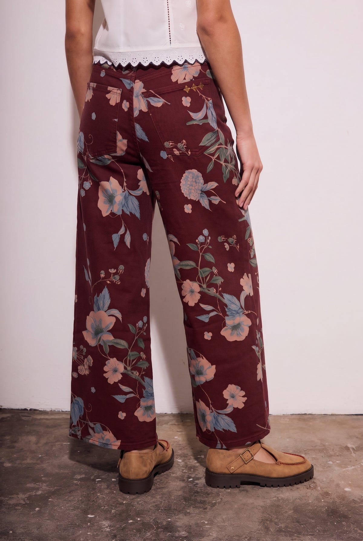 Jeans Perna Longa Estampa - Estampado