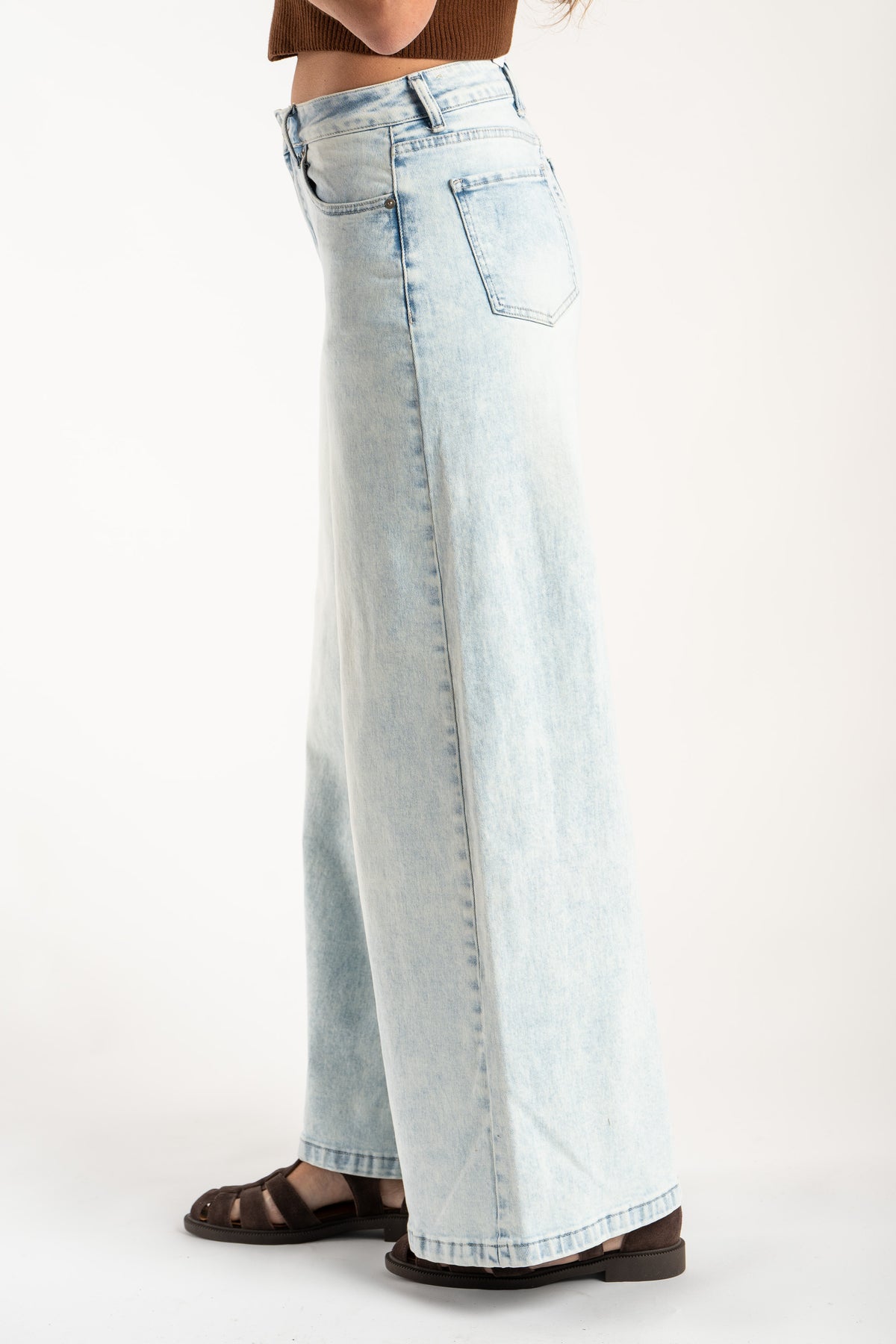 Jeans Perna Longa Lavado - Denim