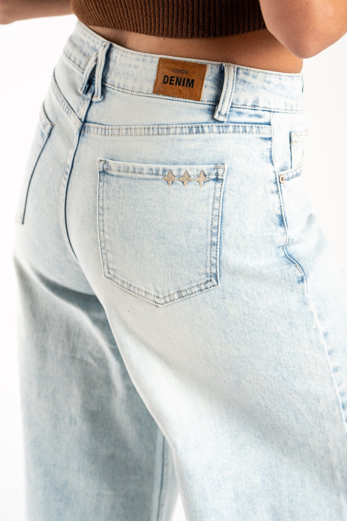 Jeans Perna Longa Lavado - Denim