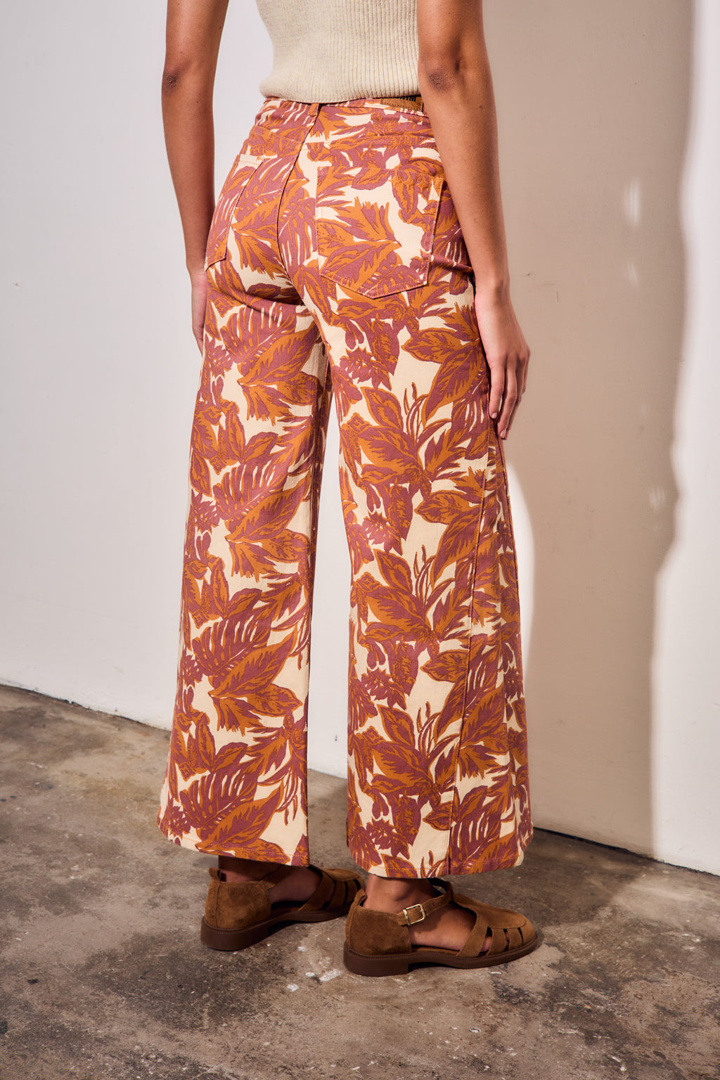 Jeans Wide Leg Estampado
