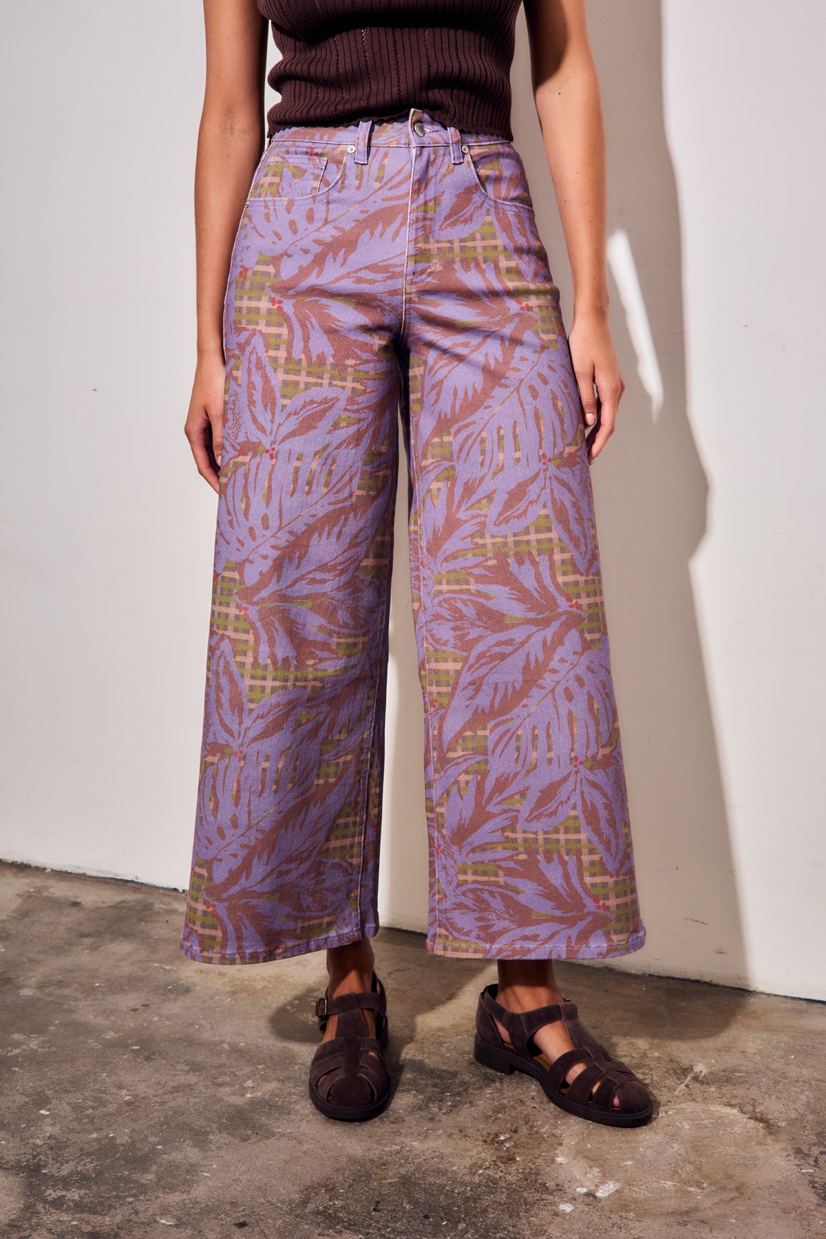 Jeans Wide Leg - Estampado