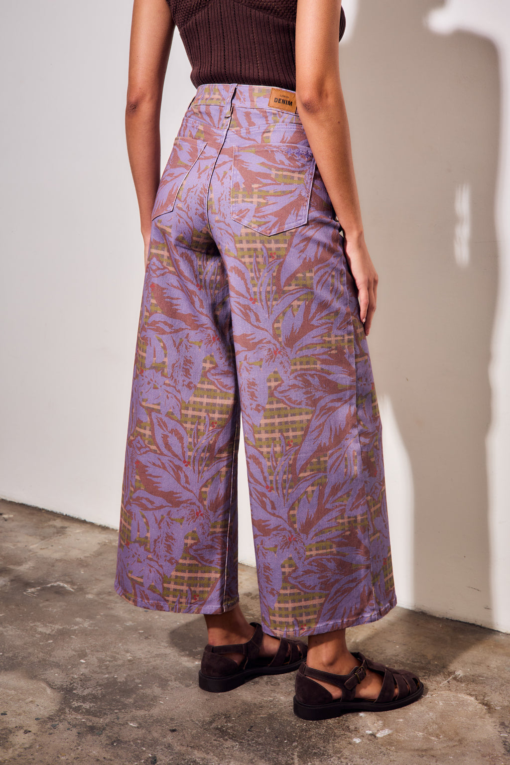 Jeans Wide Leg - Estampado