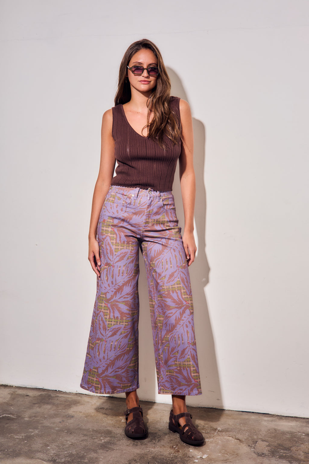 Jeans Wide Leg - Estampado