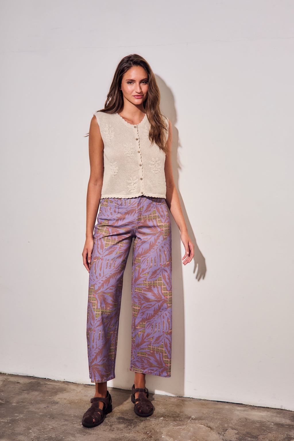 Jeans Wide Leg - Estampado
