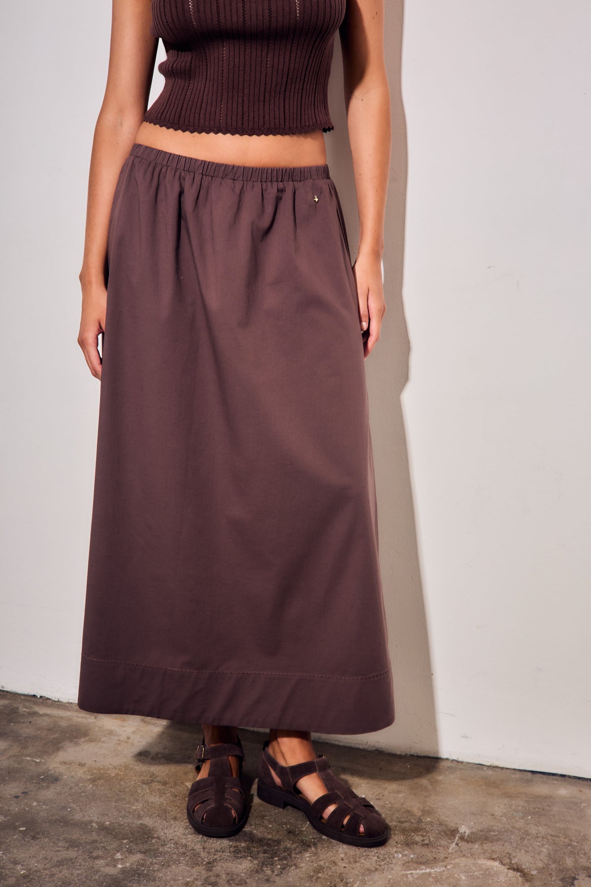 Saia Midi - Chocolate