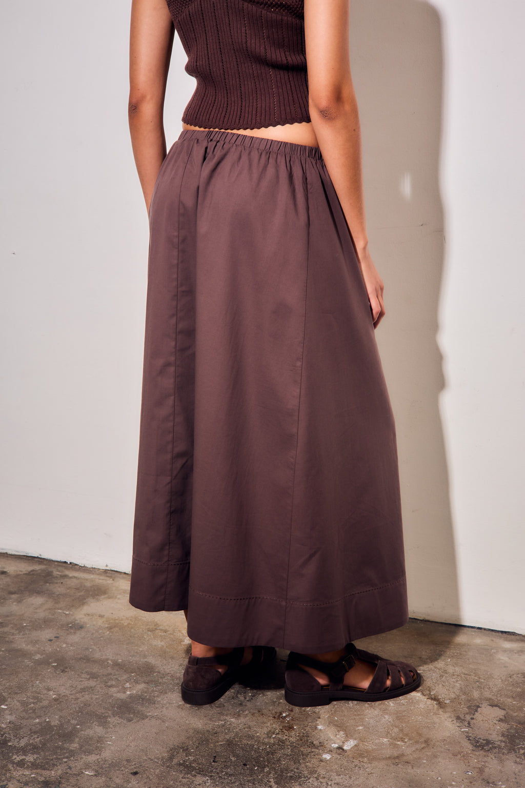 Saia Midi - Chocolate