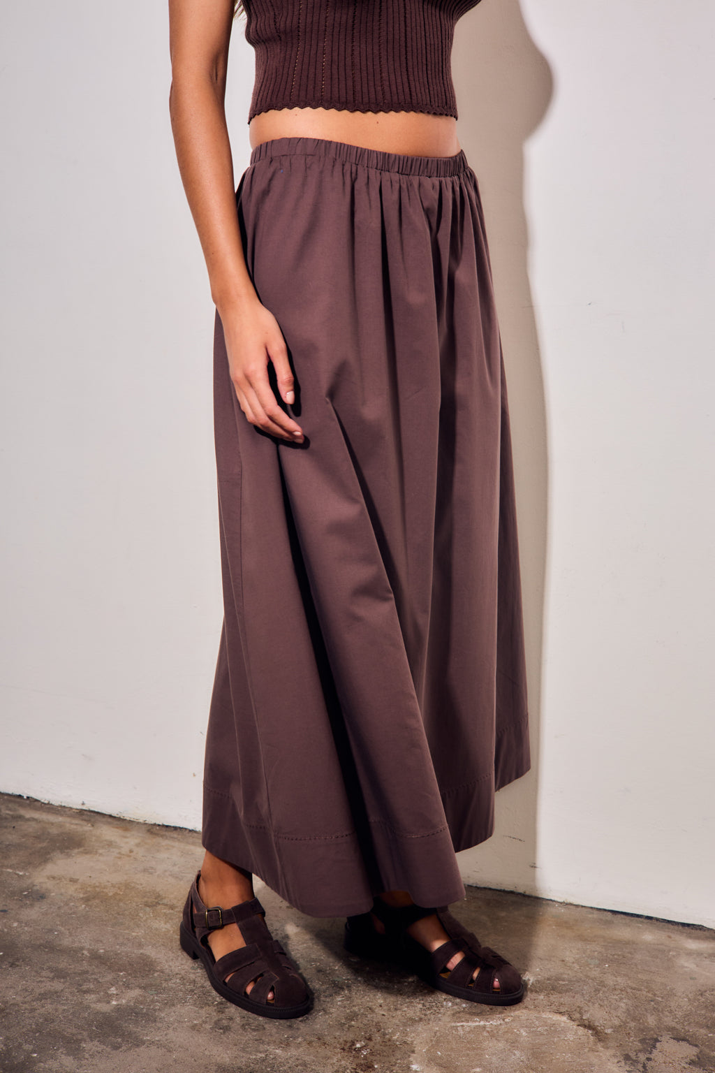 Saia Midi - Chocolate