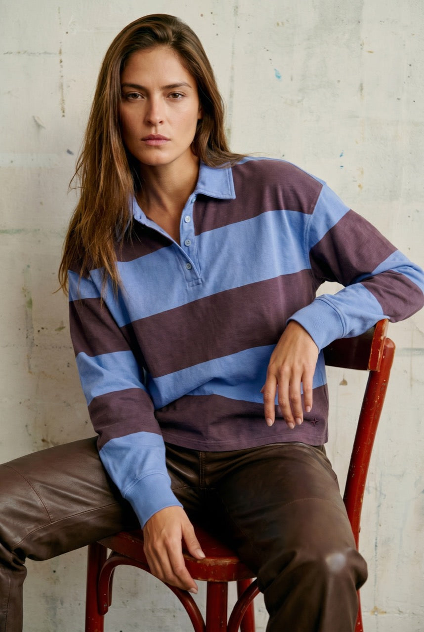 Suéter Polo - Azul