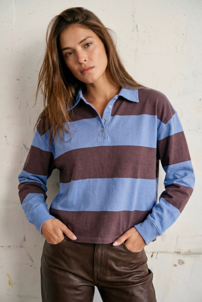 Suéter Polo - Azul