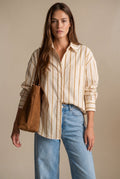 Camisa Listrada - Pérola