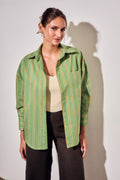 Camisa Listrada - Verde