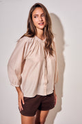 Blusa Listrada - Rosa