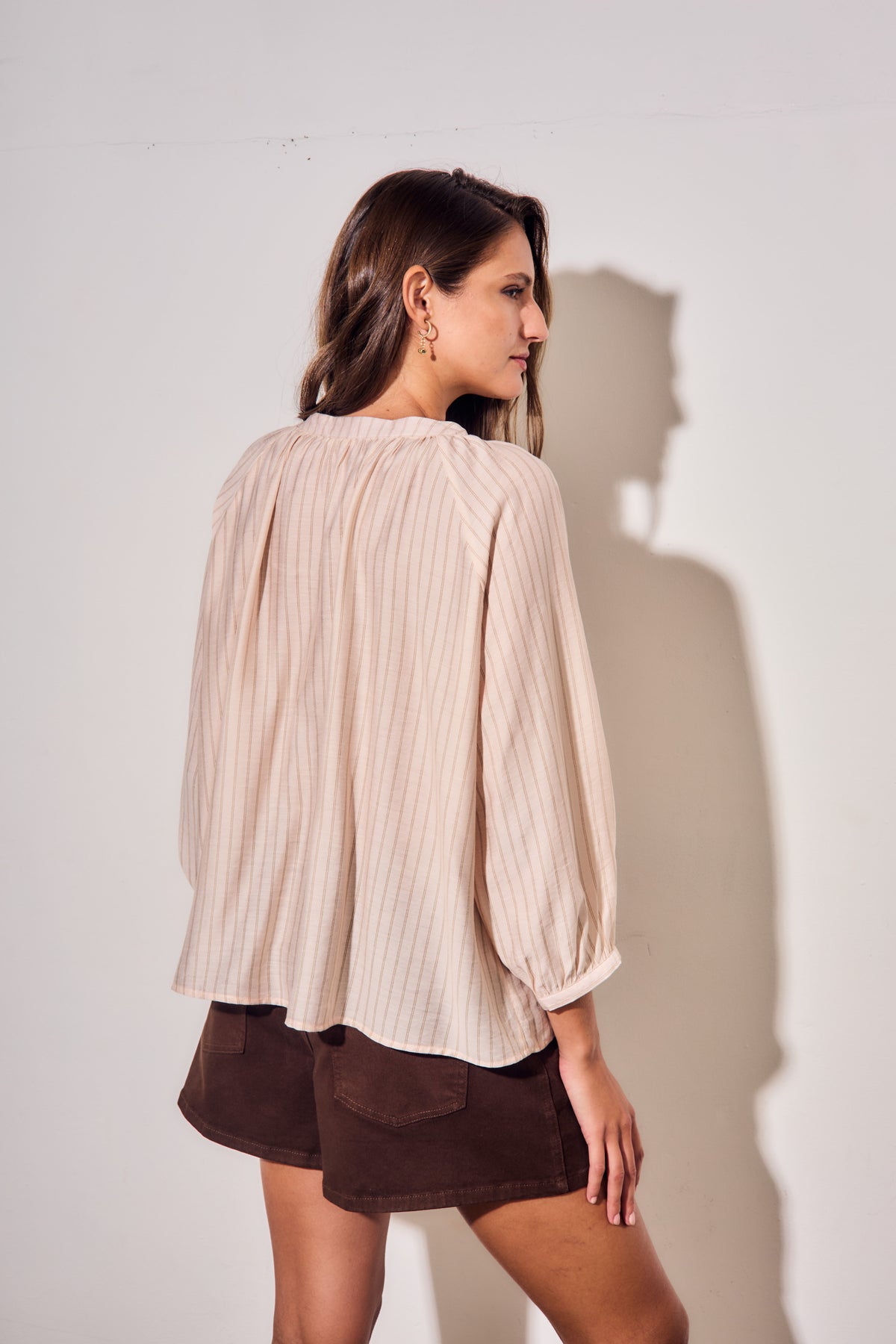 Blusa Listrada - Rosa
