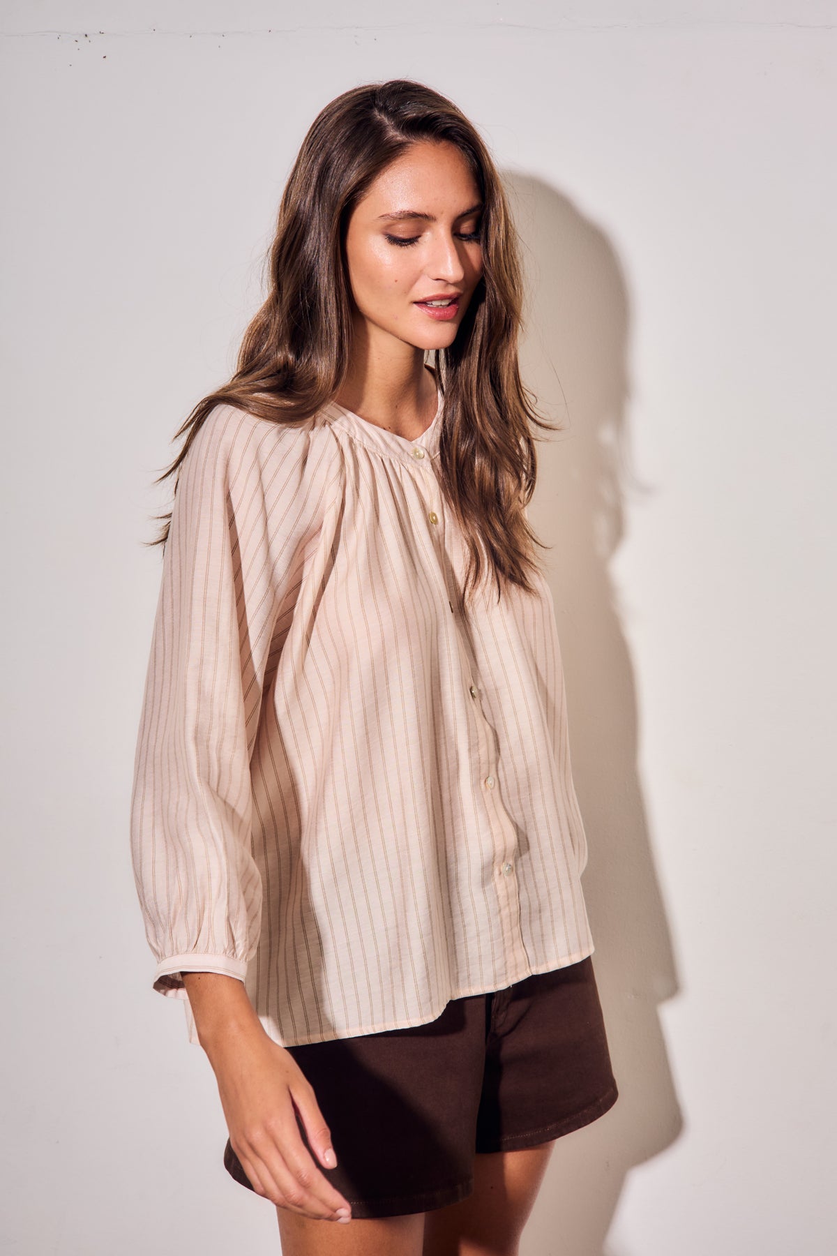 Blusa Listrada - Rosa