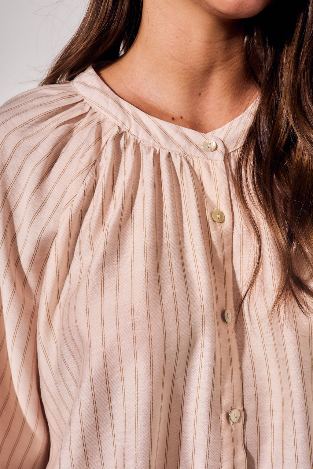 Blusa Listrada - Rosa