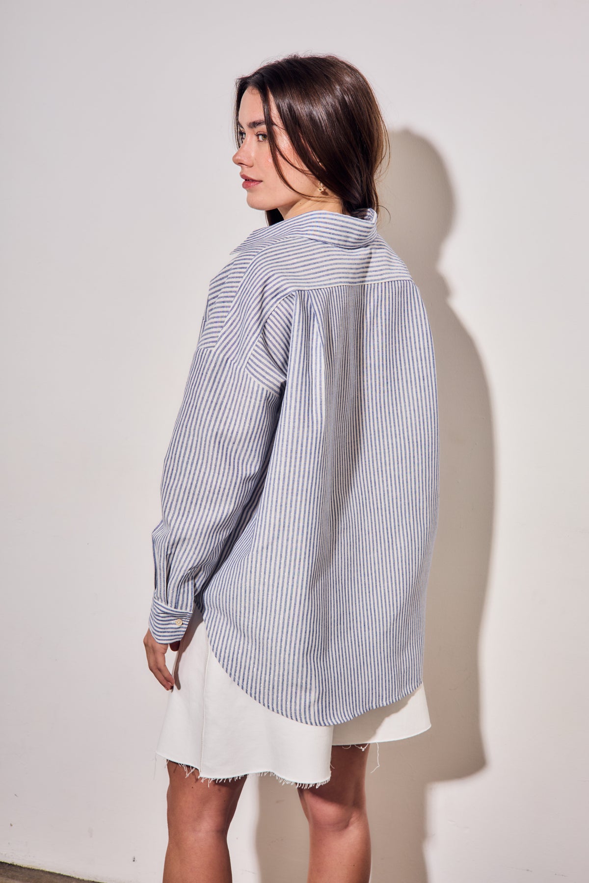 Camisa Listrada - Azul