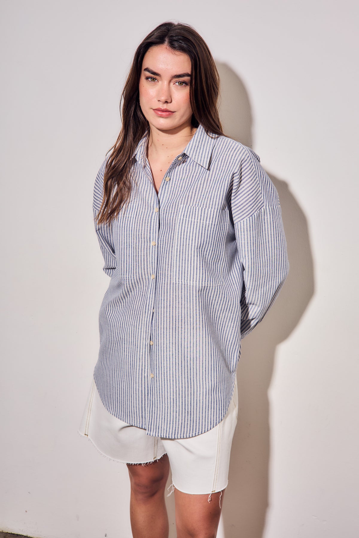 Camisa Listrada - Azul