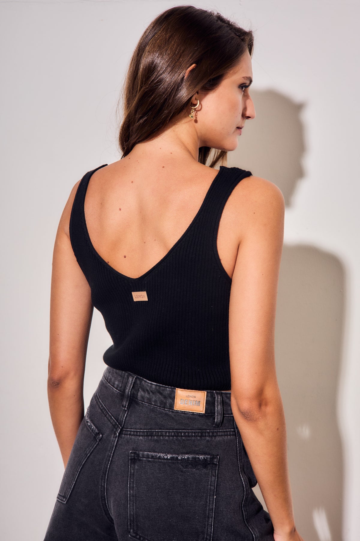 Top Tricô - Preto