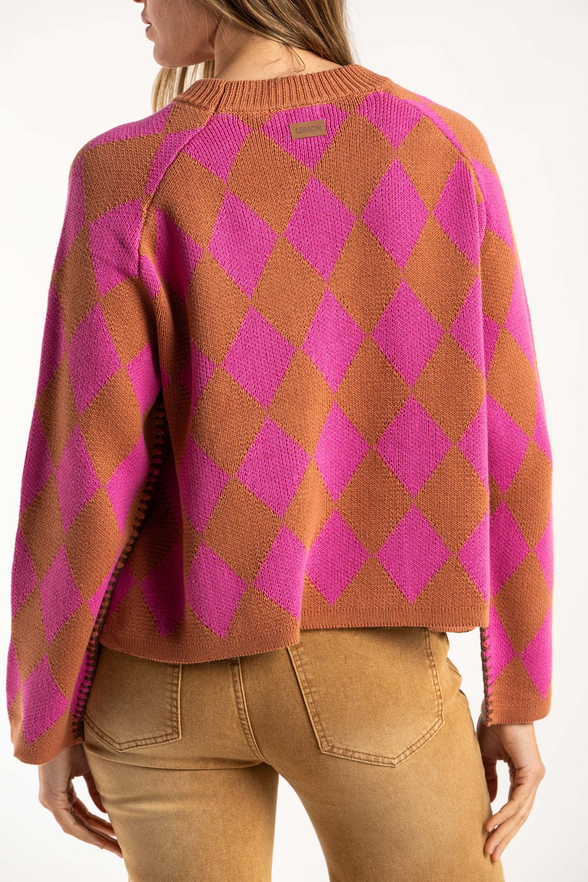 Suéter Losango - Magenta