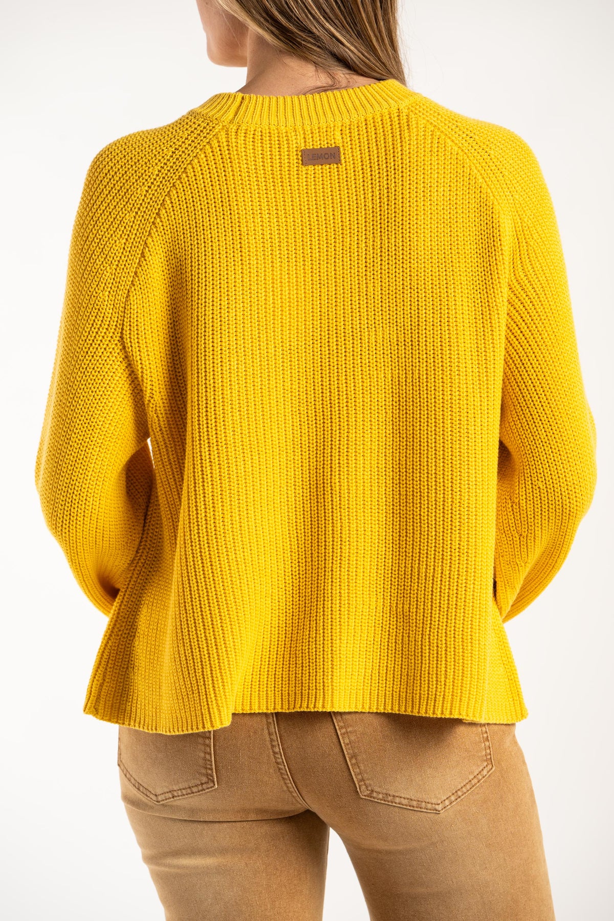 Suéter Algodão com Bordado - Amarelo
