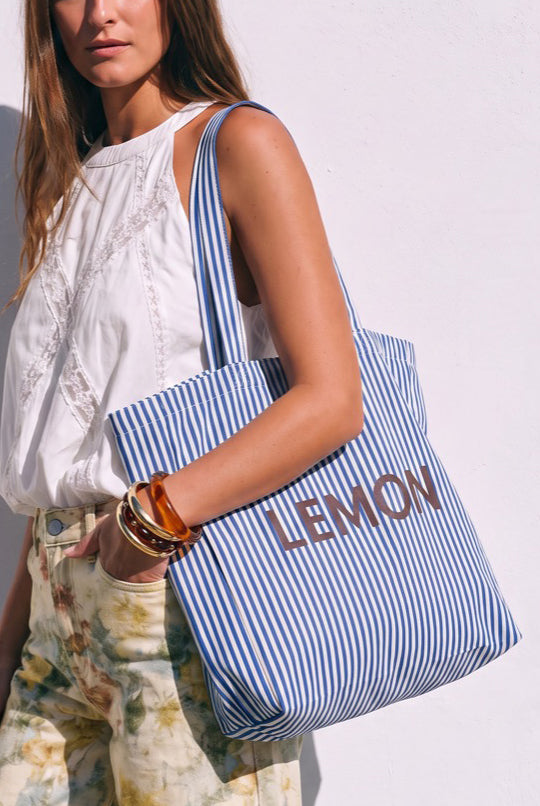 Maxi Bolsa de Algodão - Azul