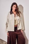 Trench Coat Xadrez - Pérola
