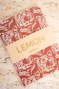 Caderno Estampa Tigres - Ocre