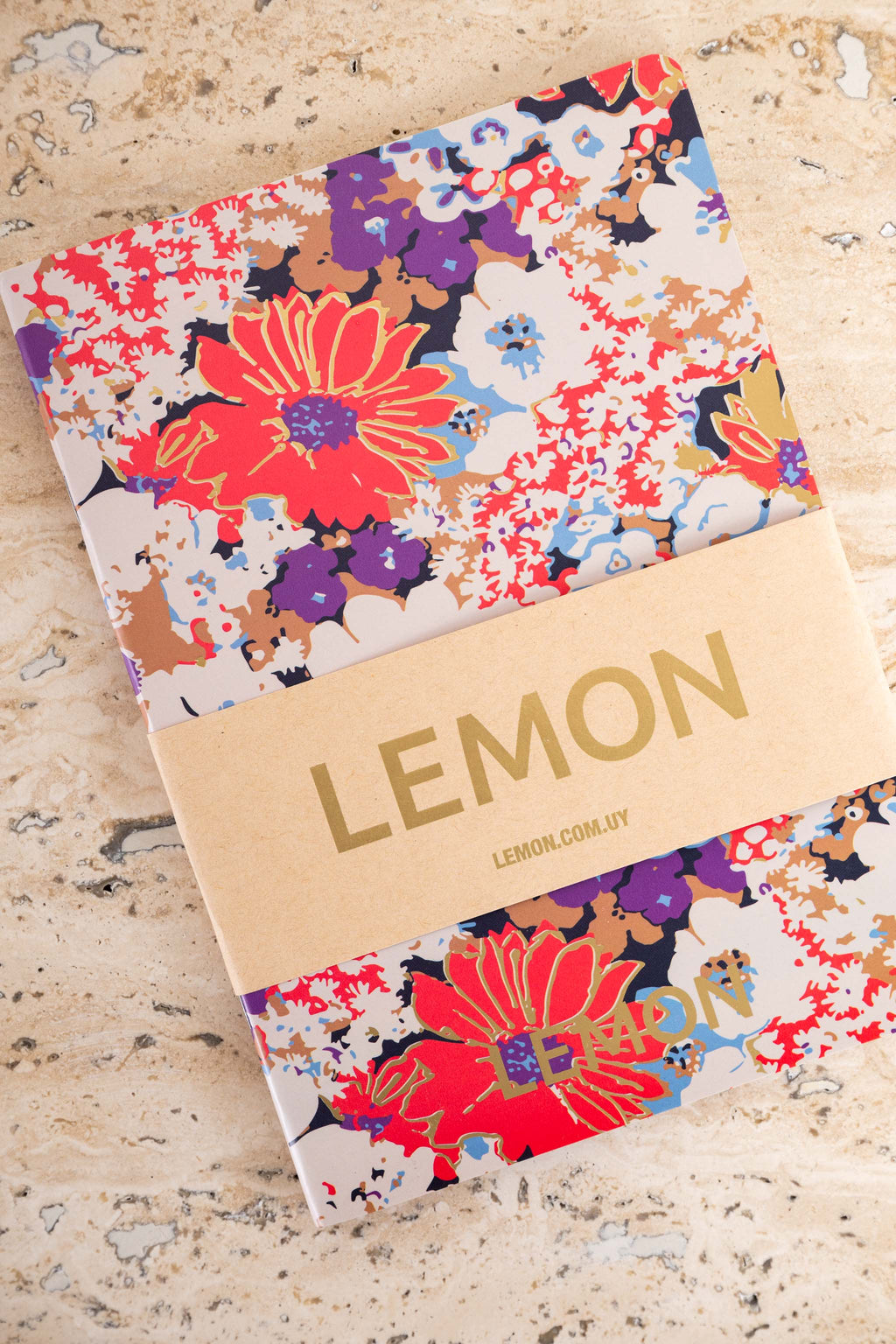 Caderno Estampa Flores - Multi