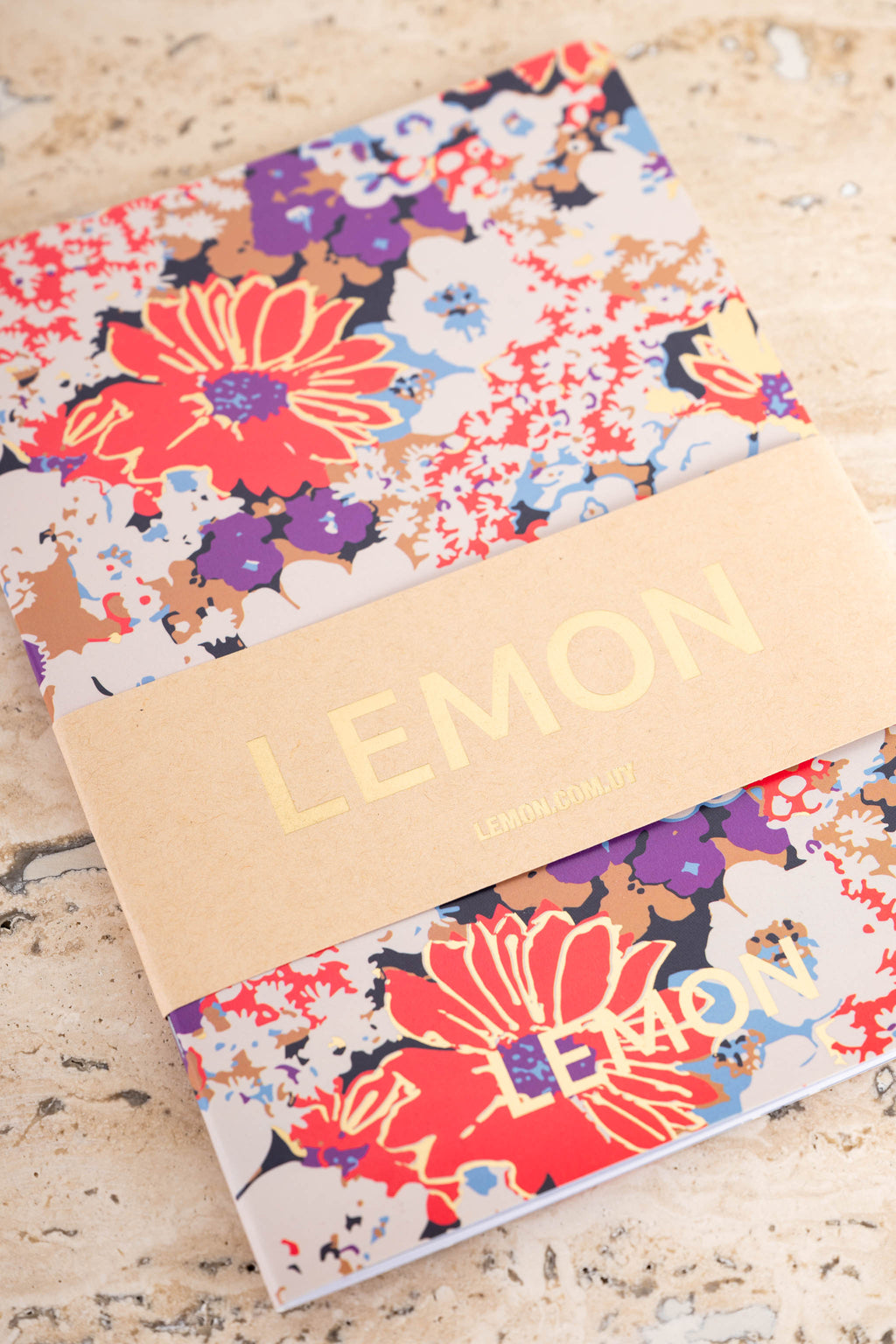 Caderno Estampa Flores - Multi