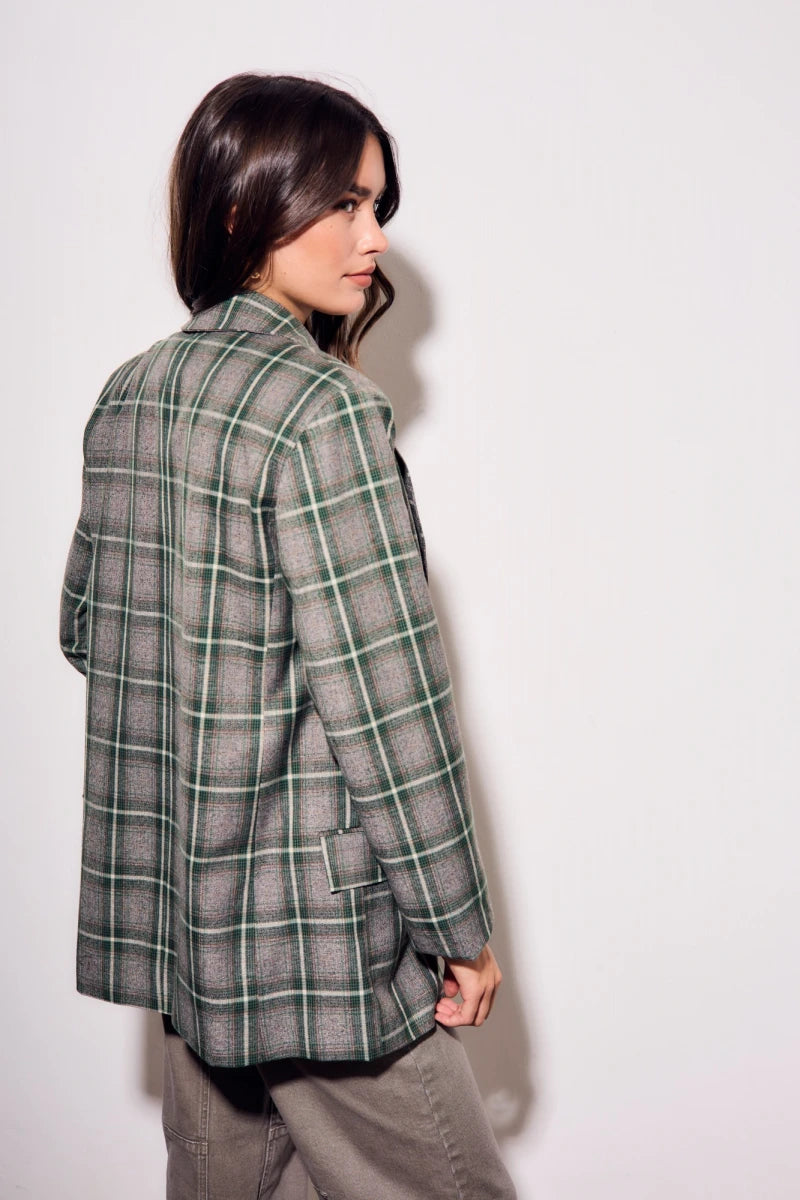 Blazer Xadrez - Verde Oliva