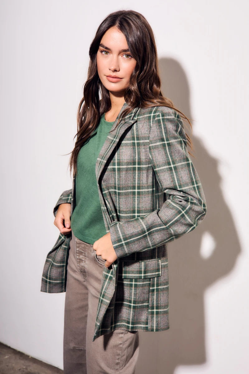 Blazer Xadrez - Verde Oliva