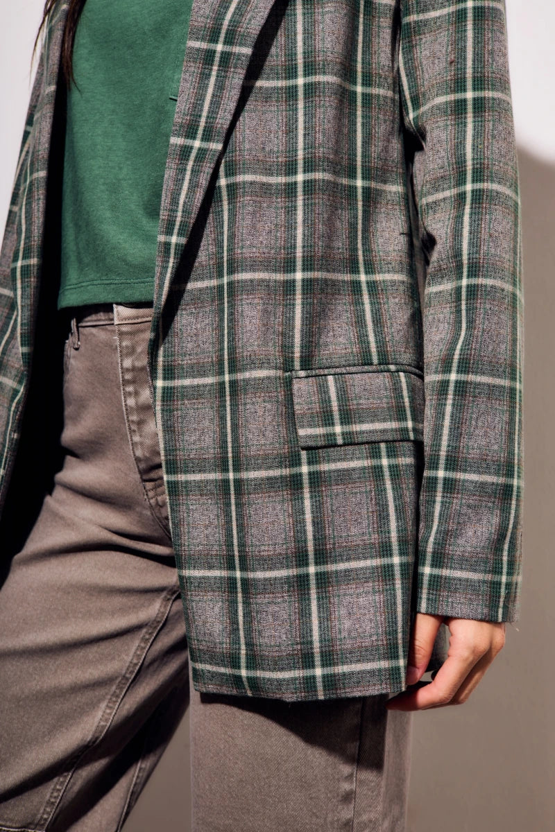 Blazer Xadrez - Verde Oliva